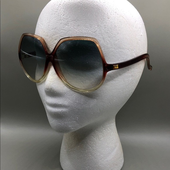 Annie Saral Accessories - Annie Saral Paris France Vintage Retro Designer Sunglasses Oversized Ombre